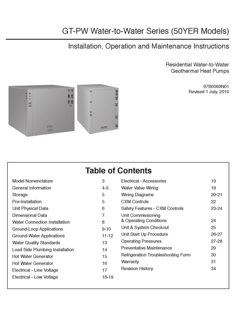 Carrier 50YER036 Installation, operation and maintenance instructions
