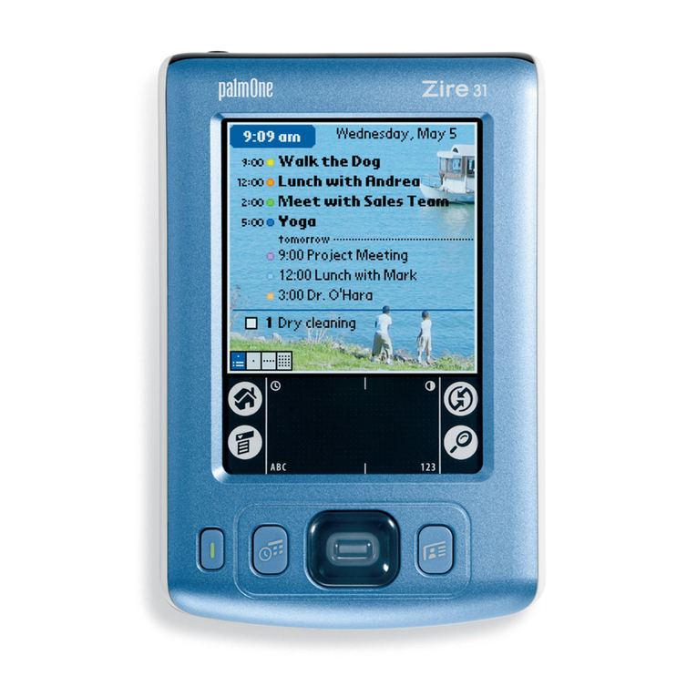 palmOne Zire 31 Instruction sheet palmOne Zire 31 Instruction sheet