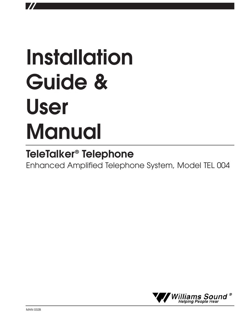 Williams Sound TEL 004 Installation guide & user manual