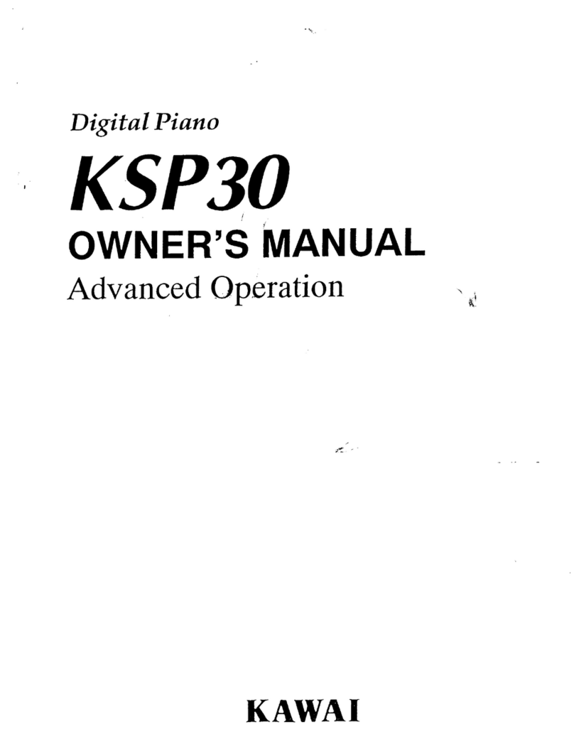 Kawai Digital Piano KSP30 owner's manual