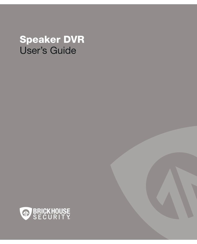 Brickhouse Security Speaker DVR User manual