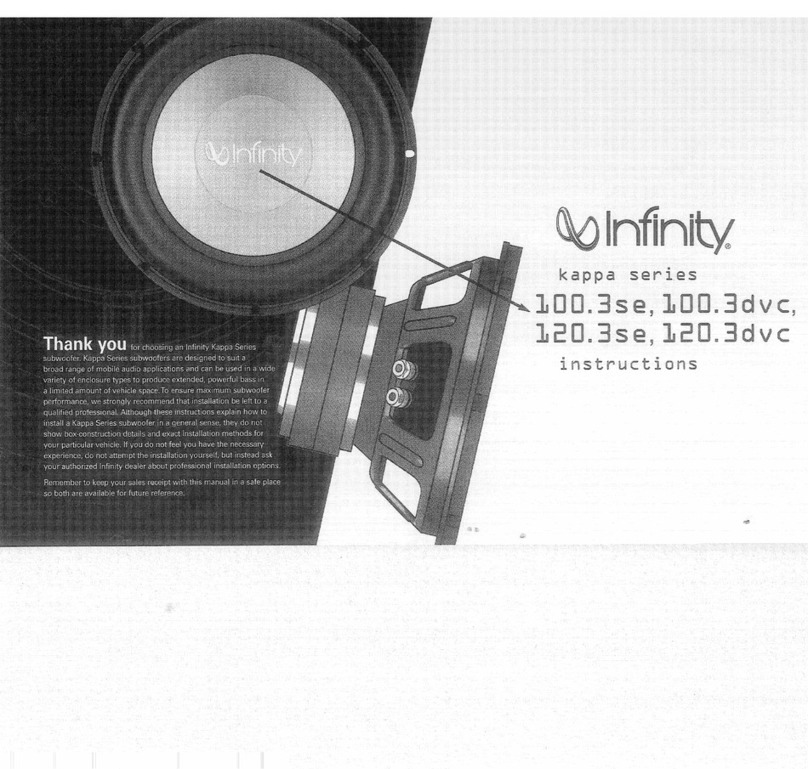 Infinity kappa 120.3dvc instructions