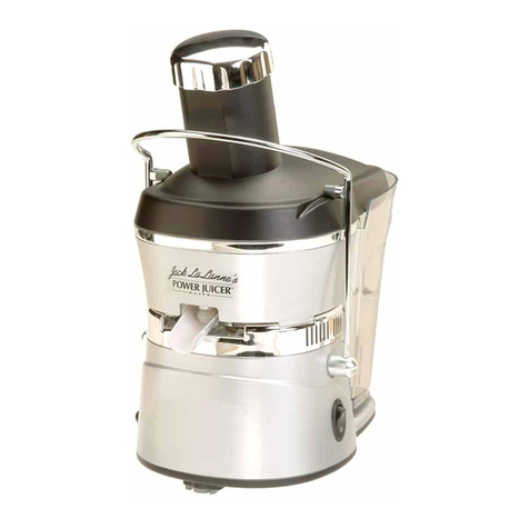 Jack Lananne's Power Juicer Elite operating manual