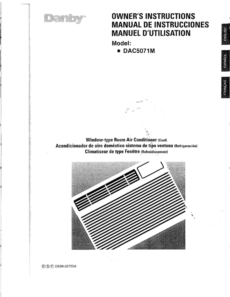 Danby DAC5071M Owner's instructions