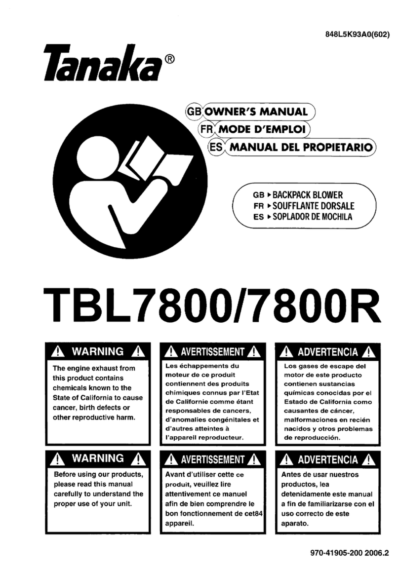 Tanaka TBL-7800/R User manual