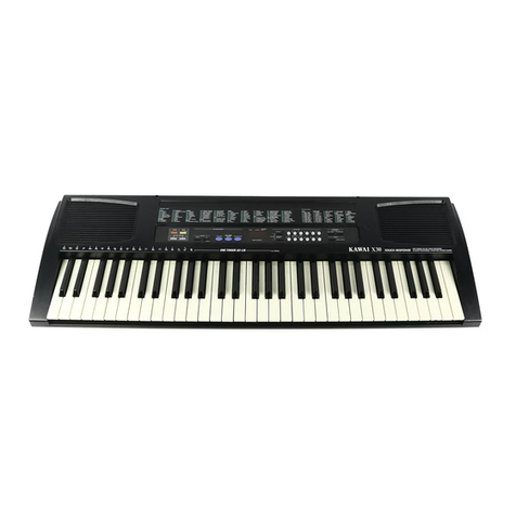 Kawai X30 owner's manual