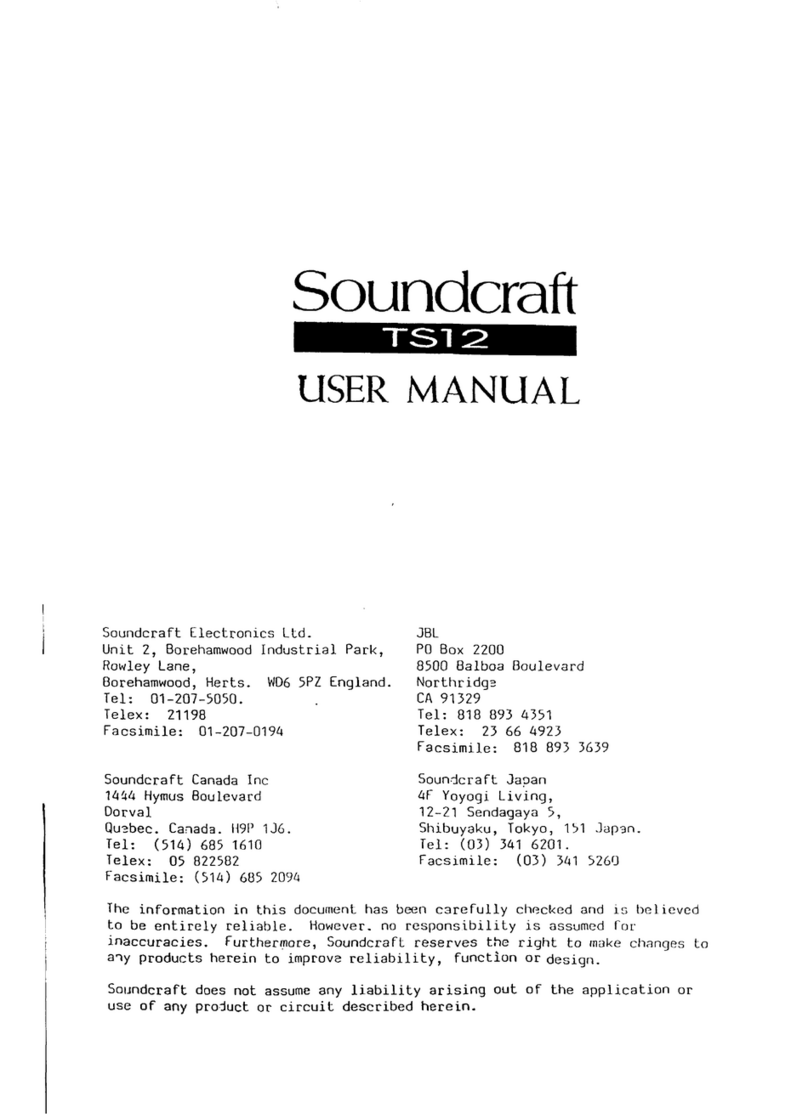 SoundCraft TS12 user manual