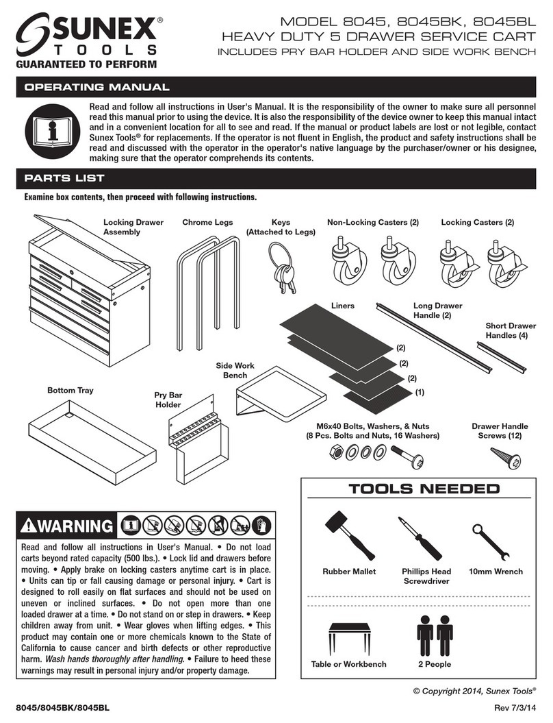 Sunex Tools 8045BL operating manual