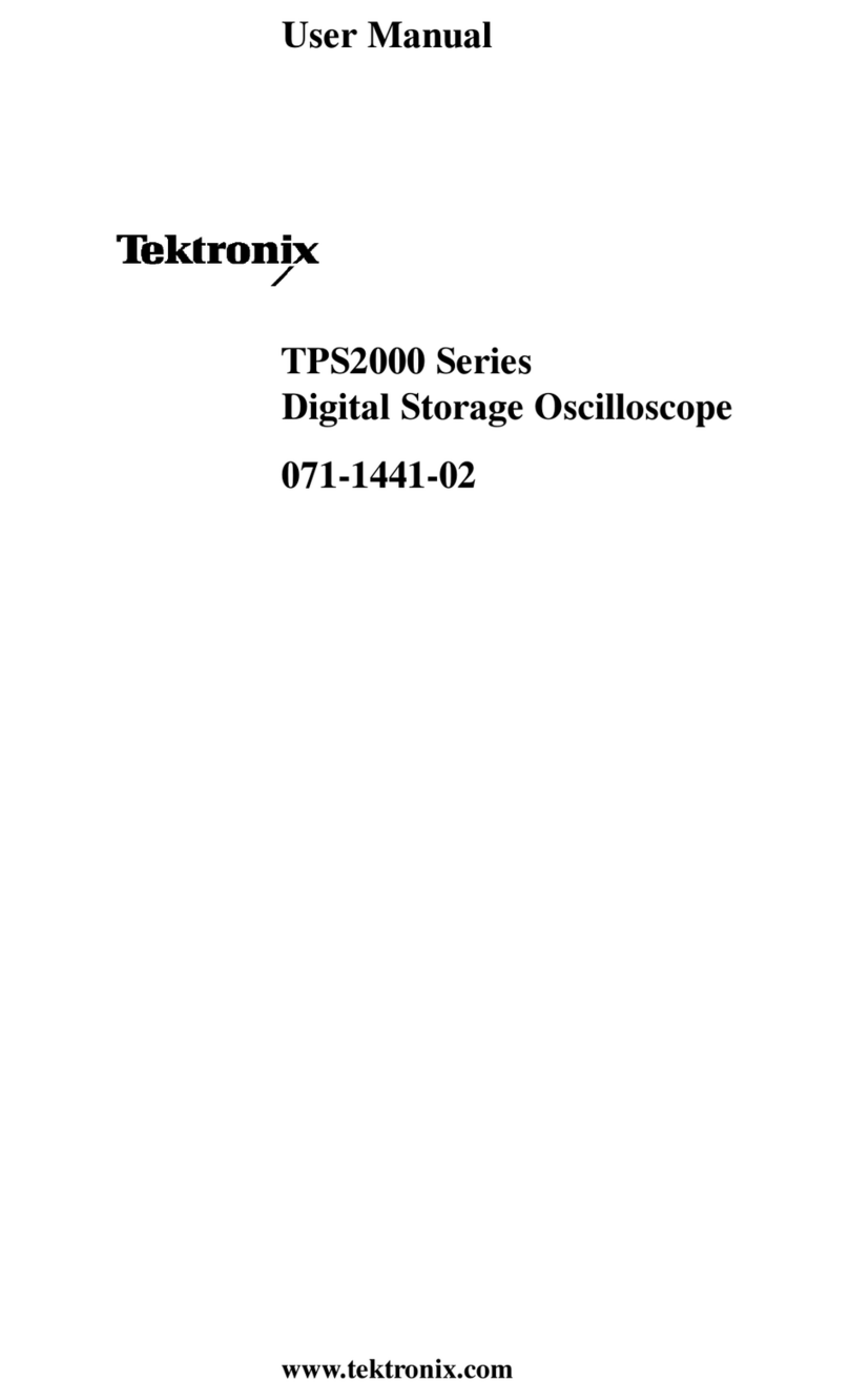 Tektronix TPS2000 Series user manual