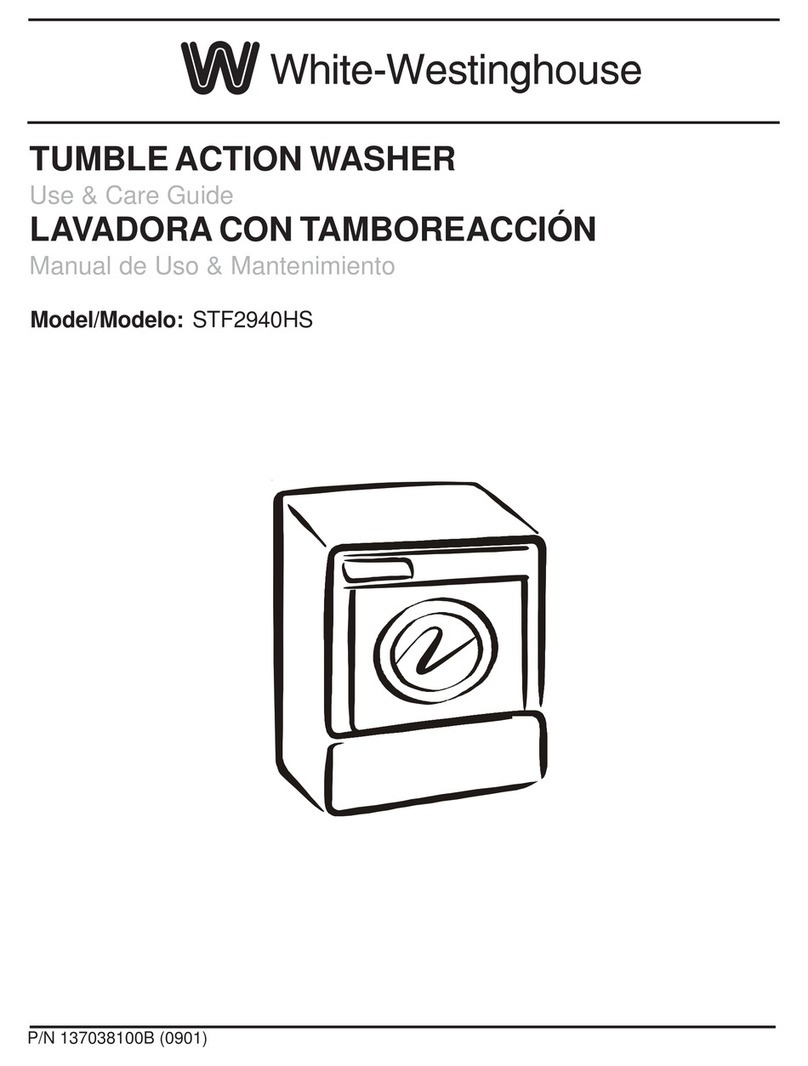 White-Westinghouse STF2940HS Use & care guide