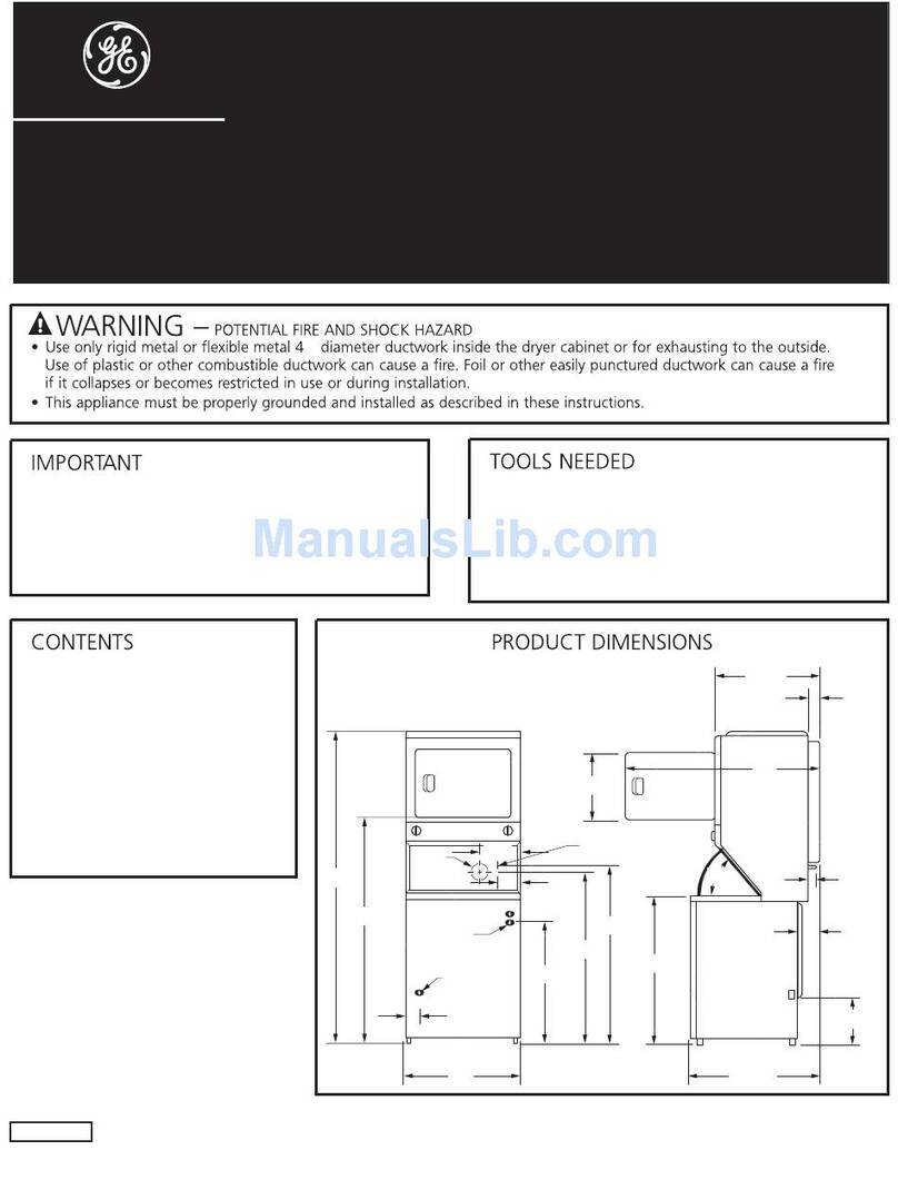 GE Spacemaker WSM2780 User manual