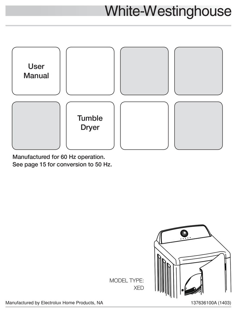 White-Westinghouse XED user manual