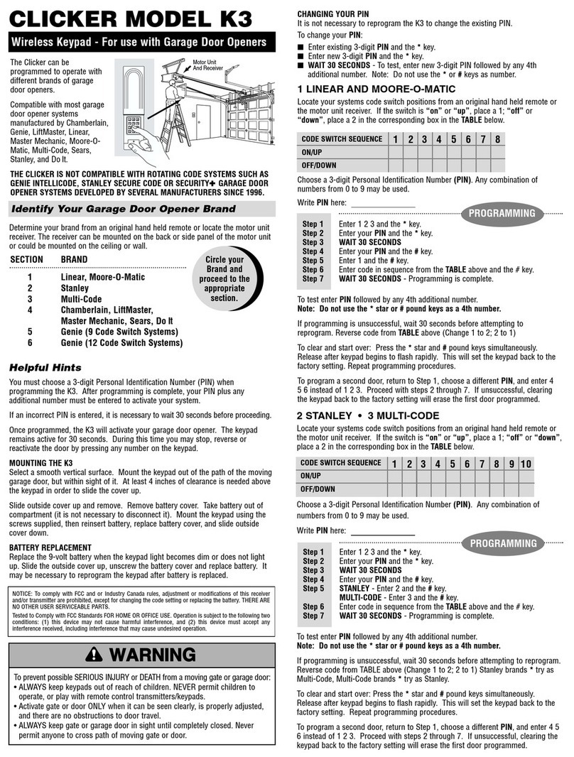 Clicker K3 user manual