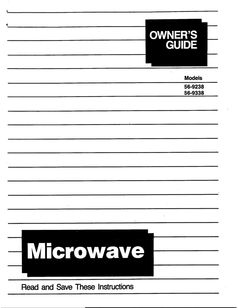 Tappan 56-9238 User manual
