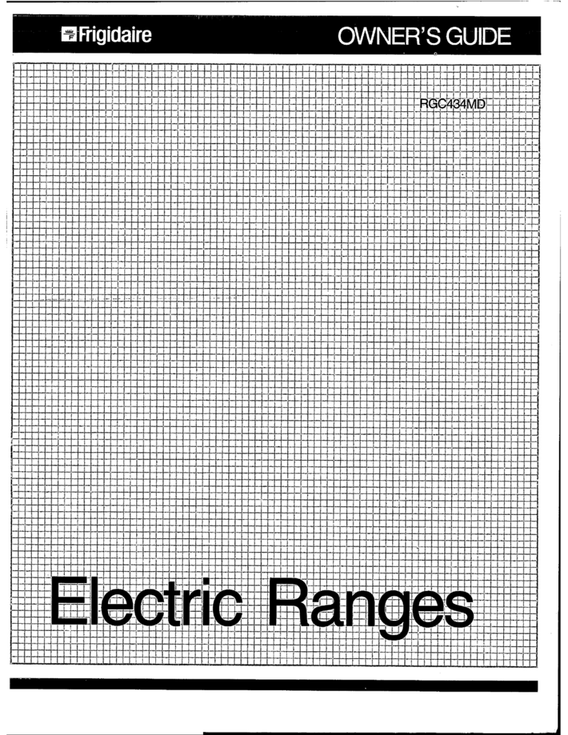 Frigidaire RGC434MD owner's guide