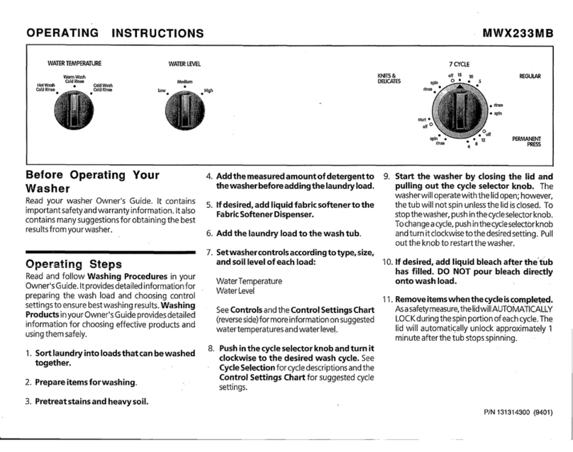 Gibson MWX233MB User manual