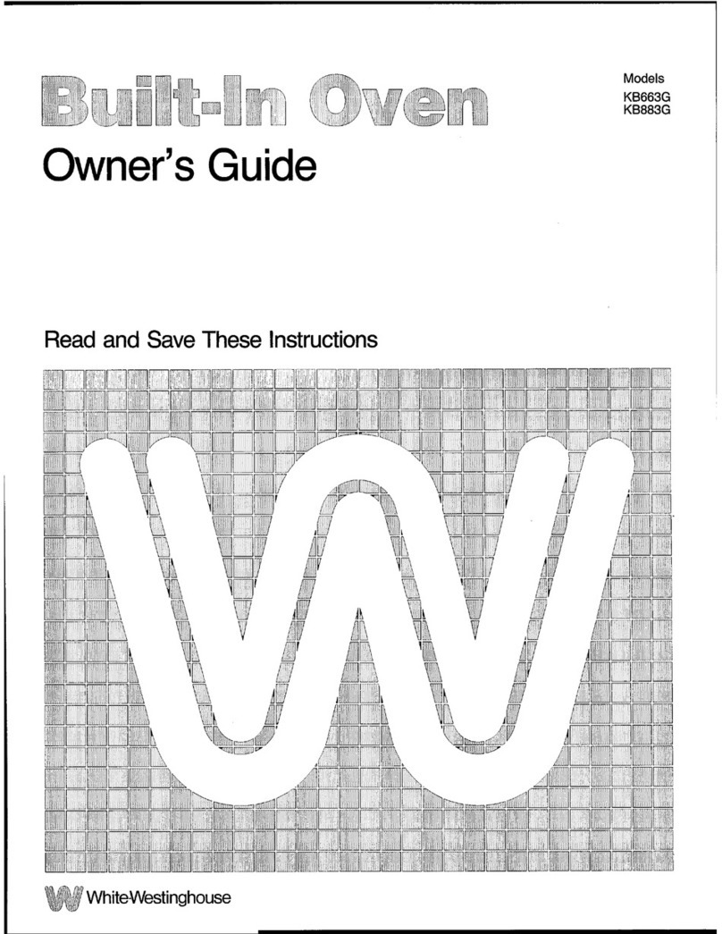White-Westinghouse KB883G owner's guide