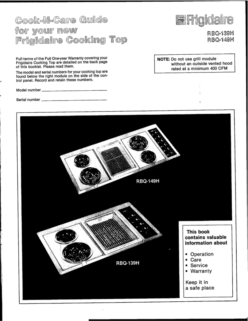 Frigidaire RBQ-139H Cook-n-care guide Frigidaire RBQ-139H Cook-n-care guide
