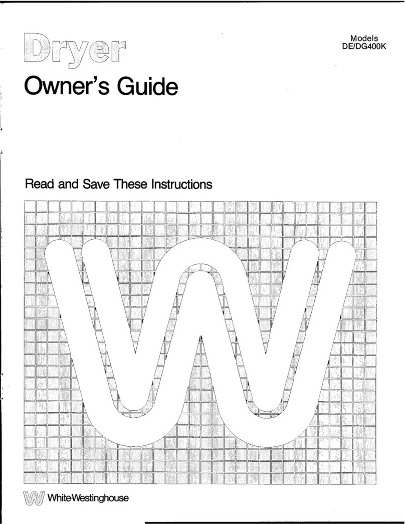 White-Westinghouse DE400K owner's guide