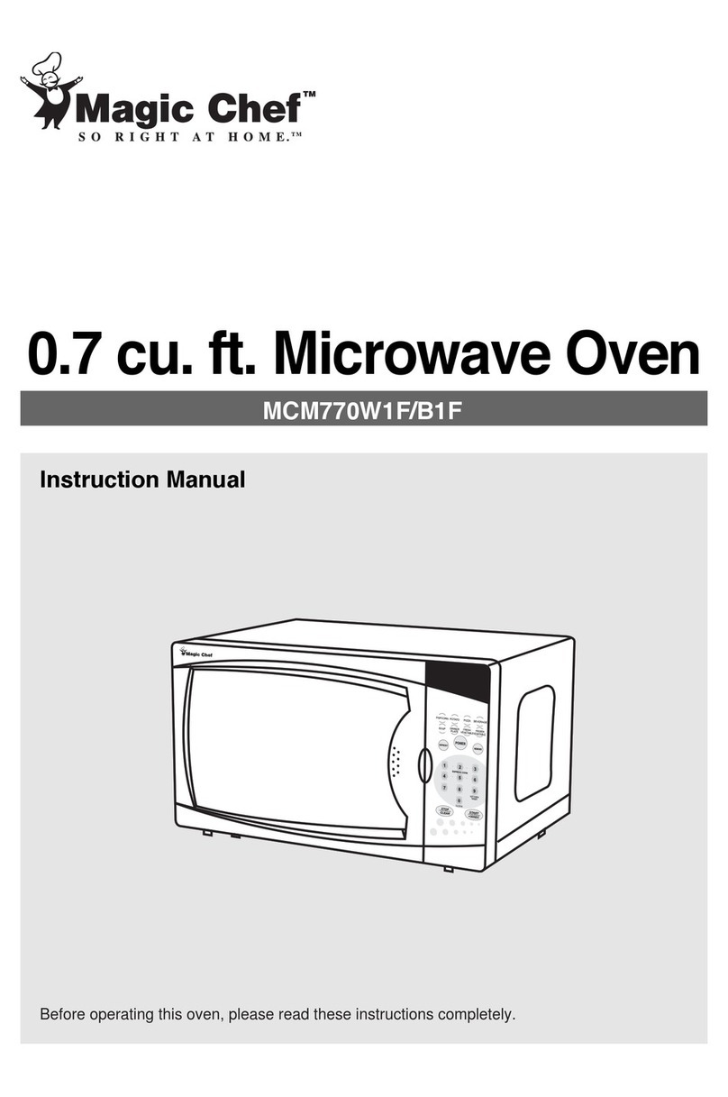 Magic Chef MCM770W1F/B1F instruction manual