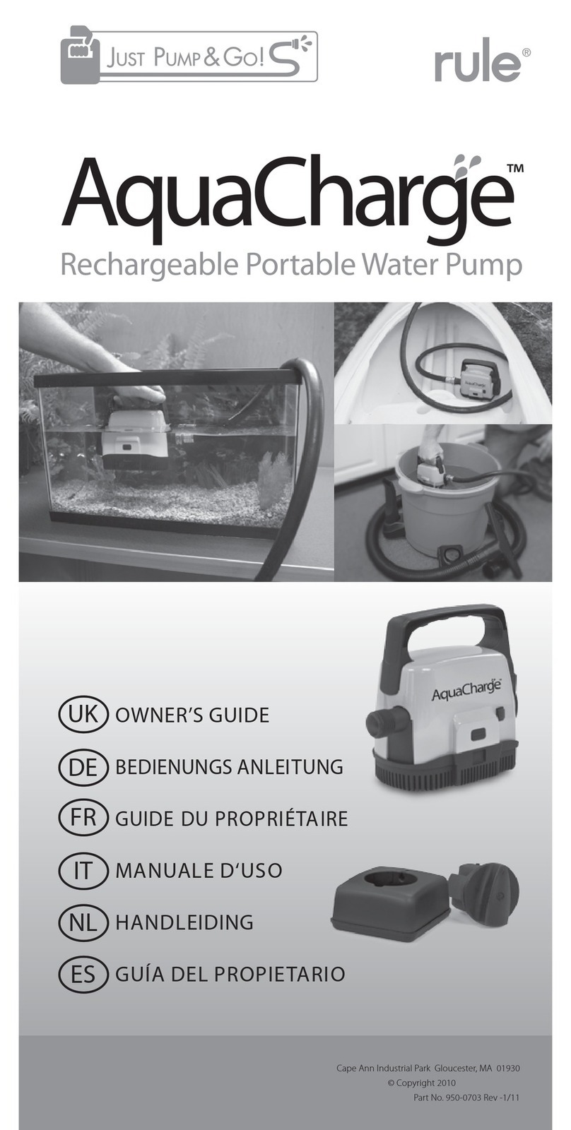 AquaCharge AQ500 owner's guide