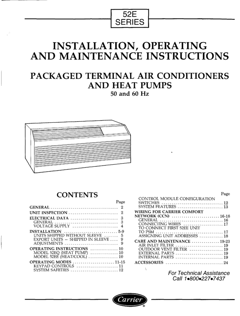 Carrier 52EE Manual