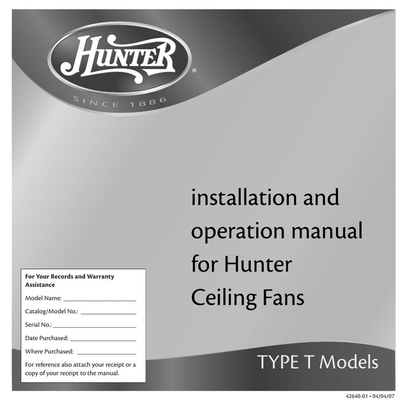 Hunter T User manual