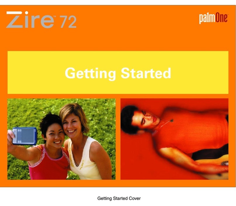 palmOne Zire 72 Getting started