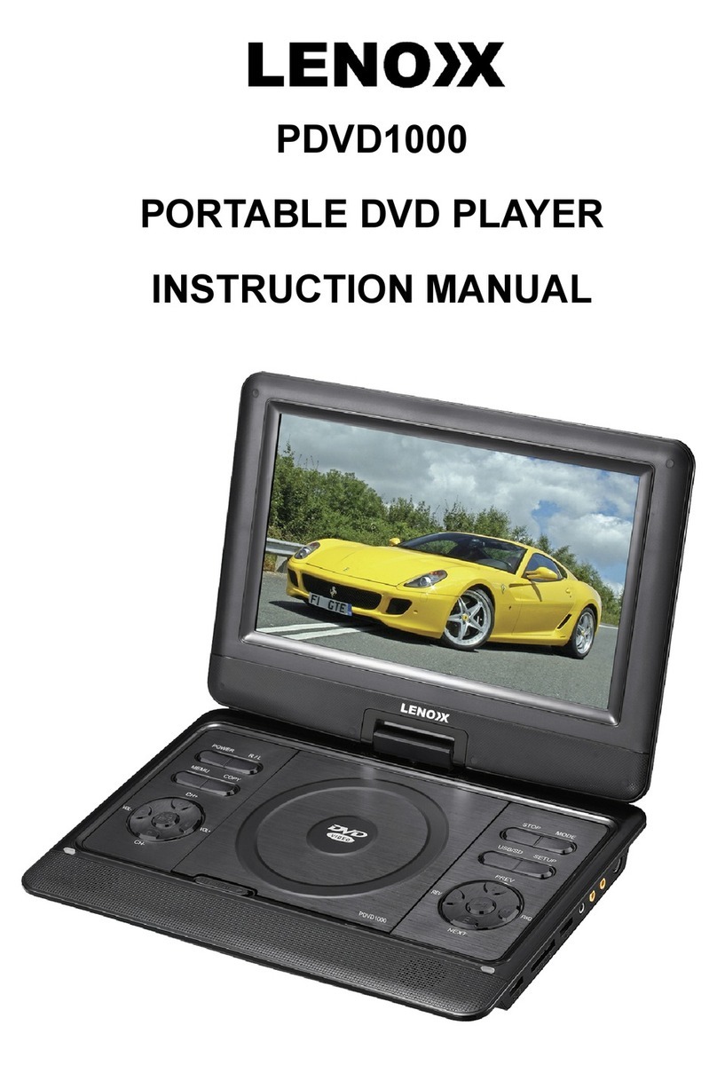 Lenoxx PDVD1000 instruction manual