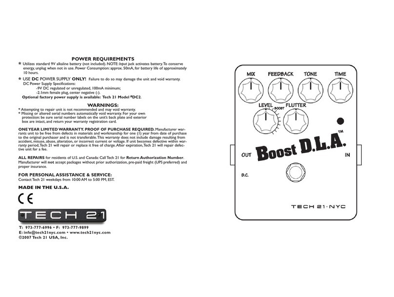 tech21 Boost D.L.A. d quick guide
