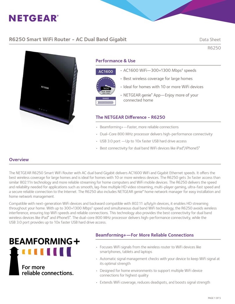 NETGEAR R6250 User manual