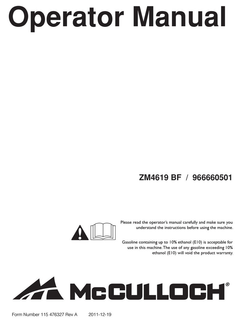 McCulloch ZM4619 BF Operator's manual