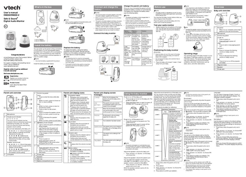 V-tech DM222 User manual