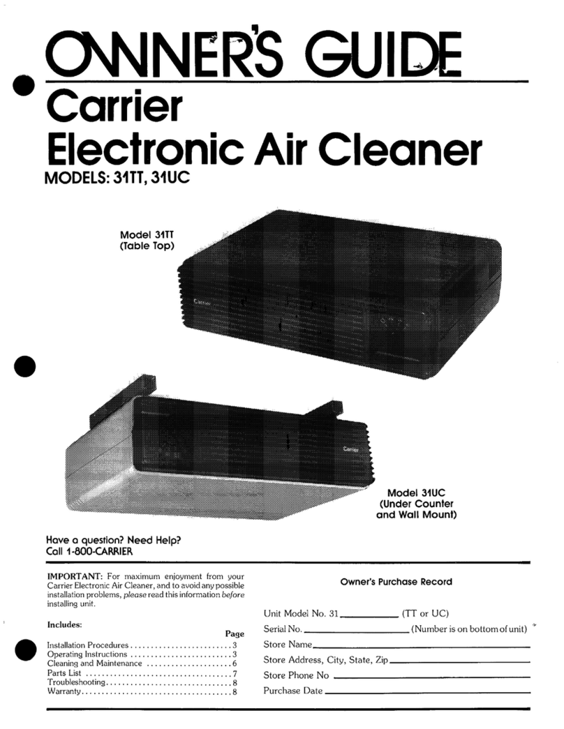 Carrier 31TT User manual Carrier 31TT User manual