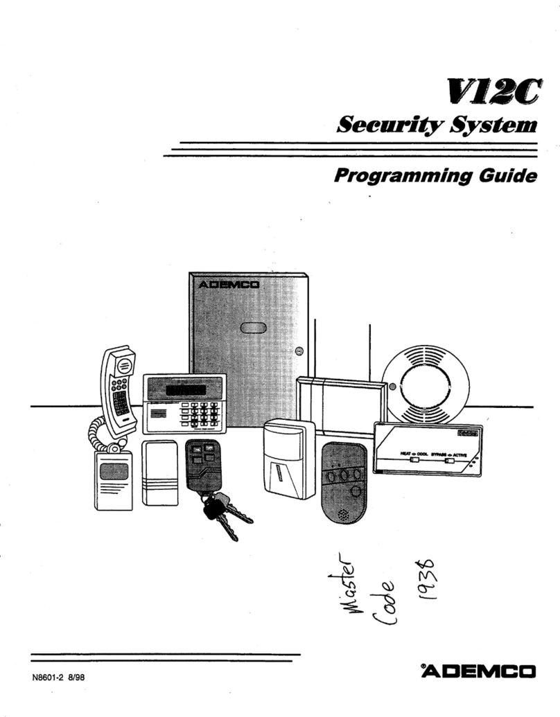 ADEMCO V12C Operating instructions