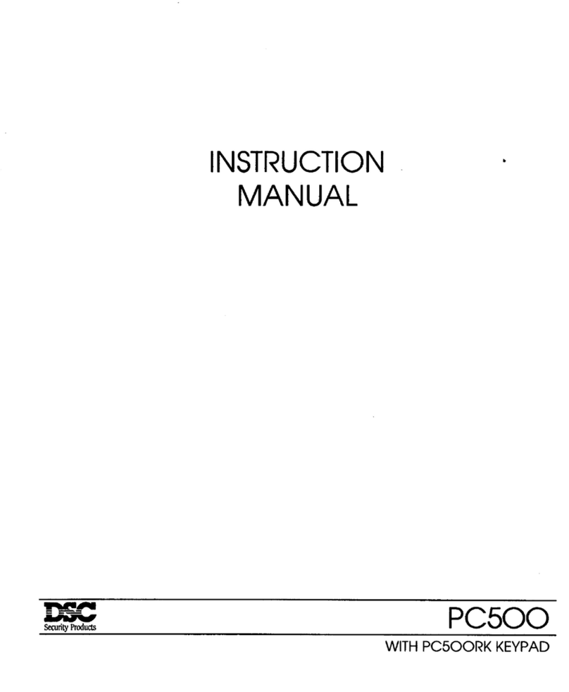 DSC PC500 User manual