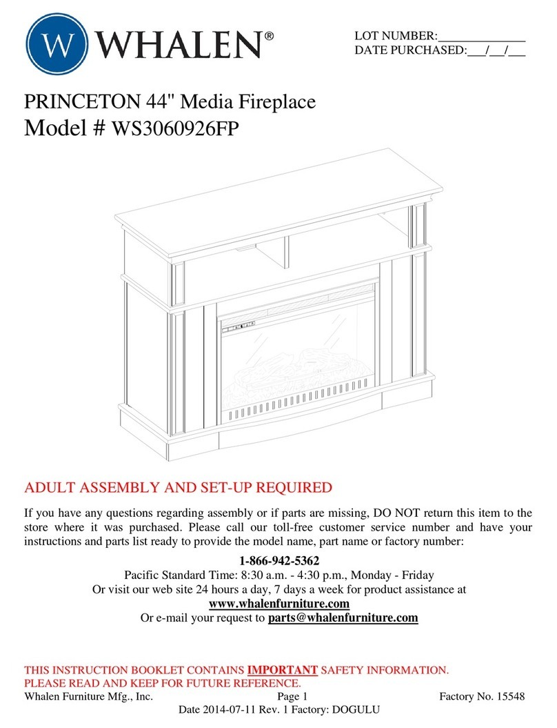 Whalen WS3060926FP User manual