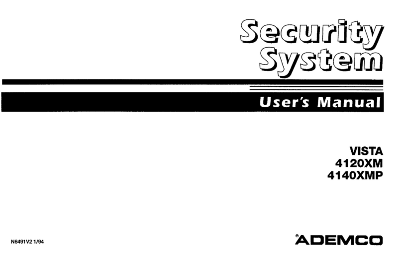 ADEMCO VISTA User manual