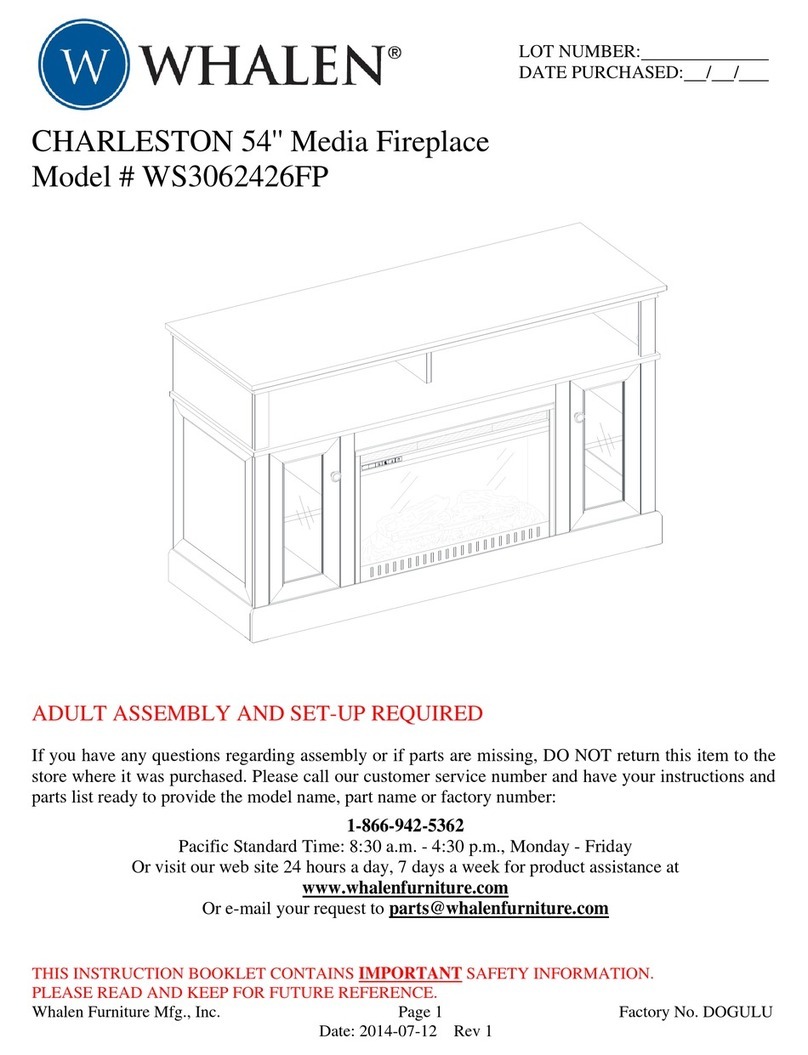 Whalen WS3062426FP installation instructions Whalen WS3062426FP installation instructions