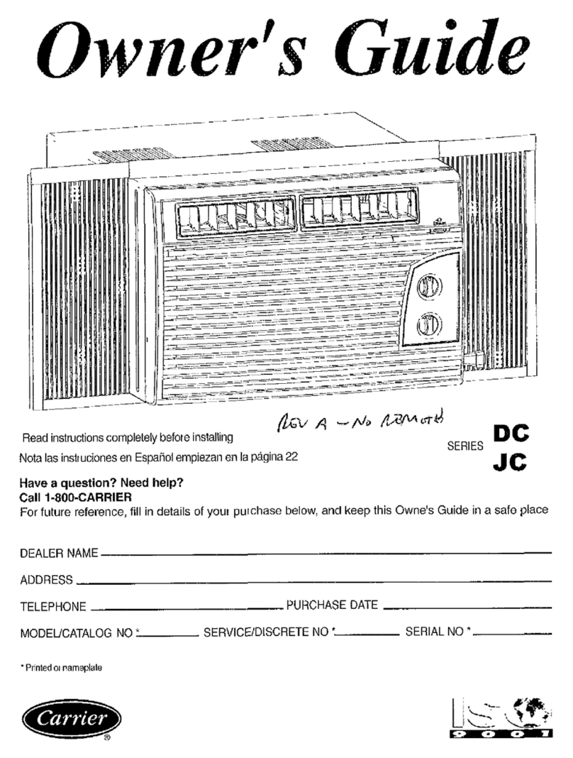 Carrier DC Series User manual