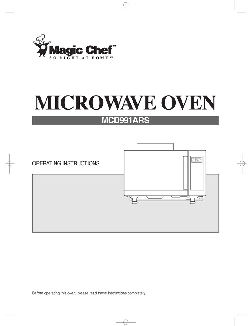 Magic Chef MCD991ARS operating instructions