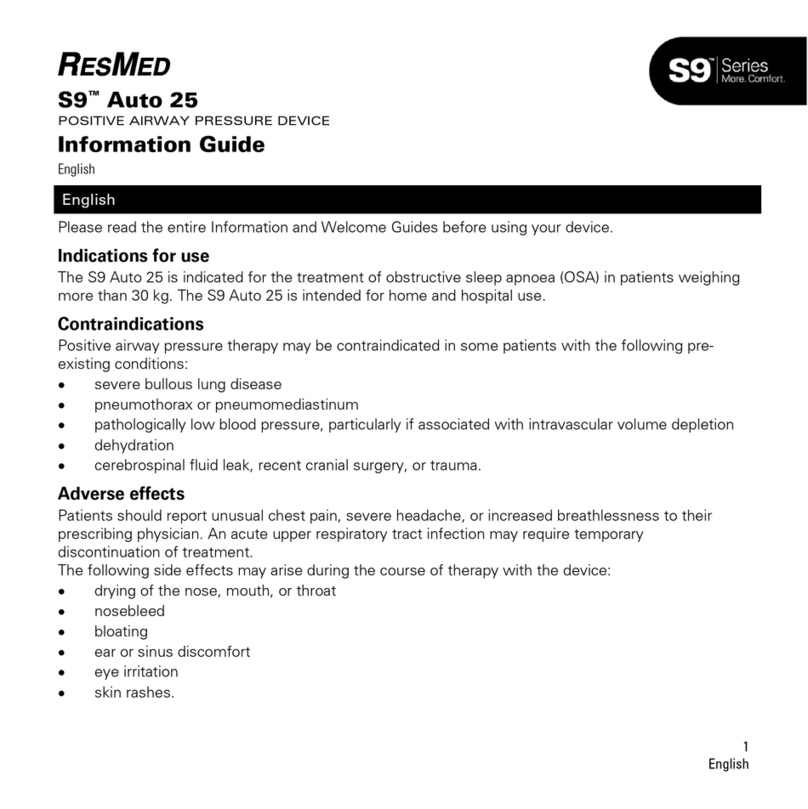 ResMed S9 Auto 25 Information guide