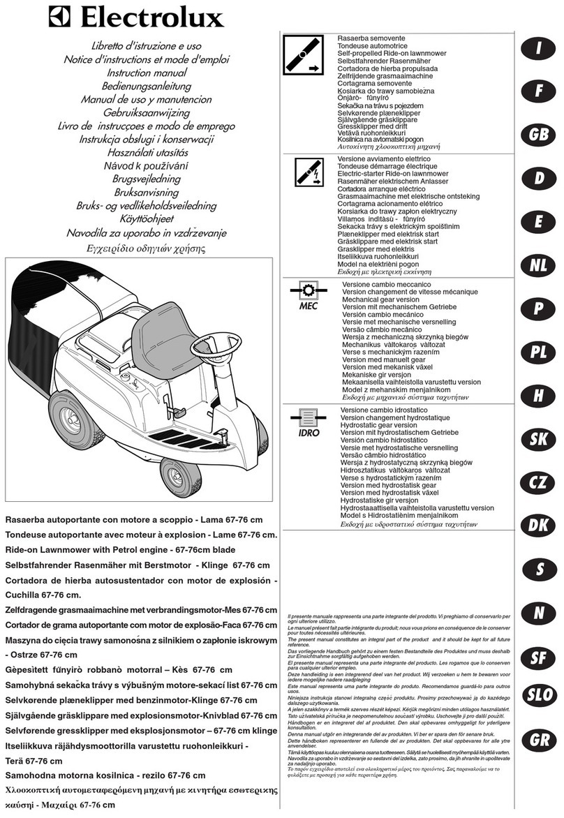 Electrolux Choppy 125H instruction manual