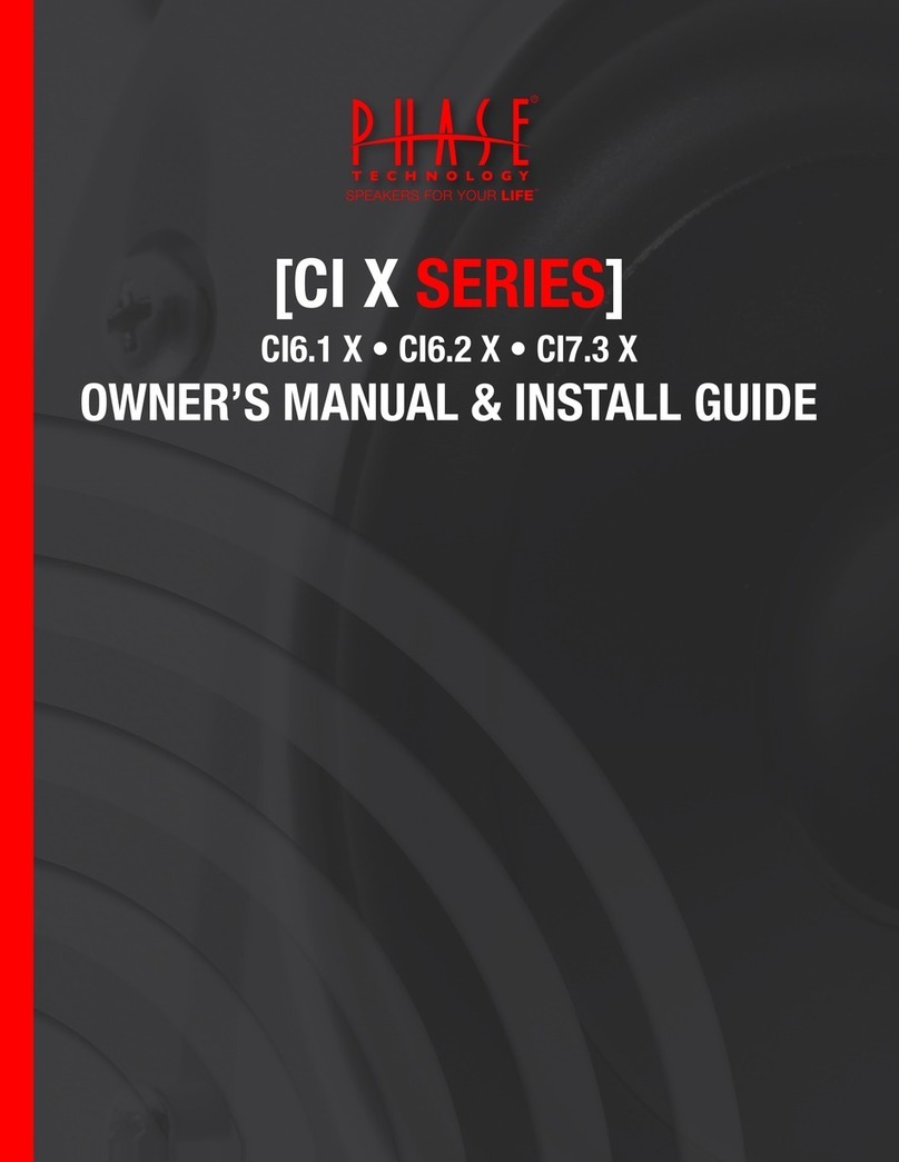 Phase CI6.1 X Owners manual/install guide