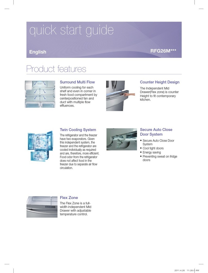 Samsung SRF731GDLS quick start guide