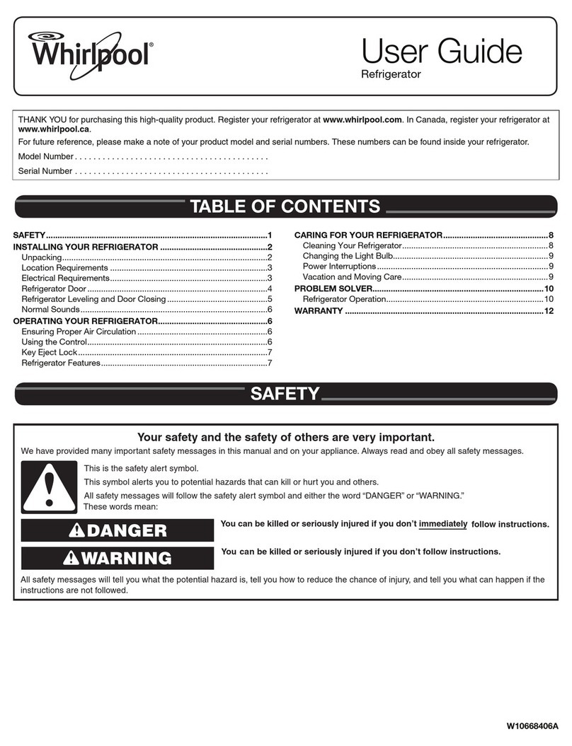 Whirlpool WSR57R18DH user guide
