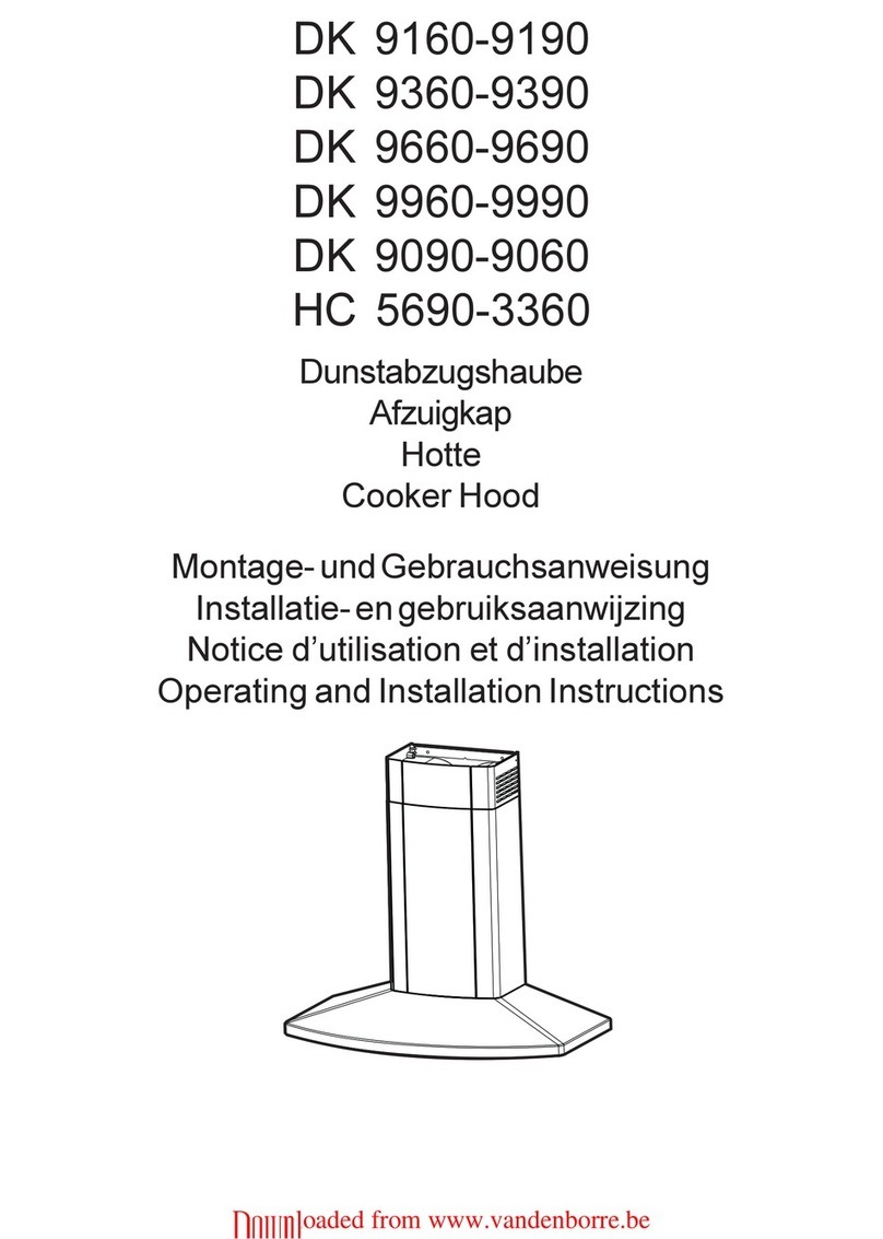 AEG DK 9160-9190 Operating and installation instructions