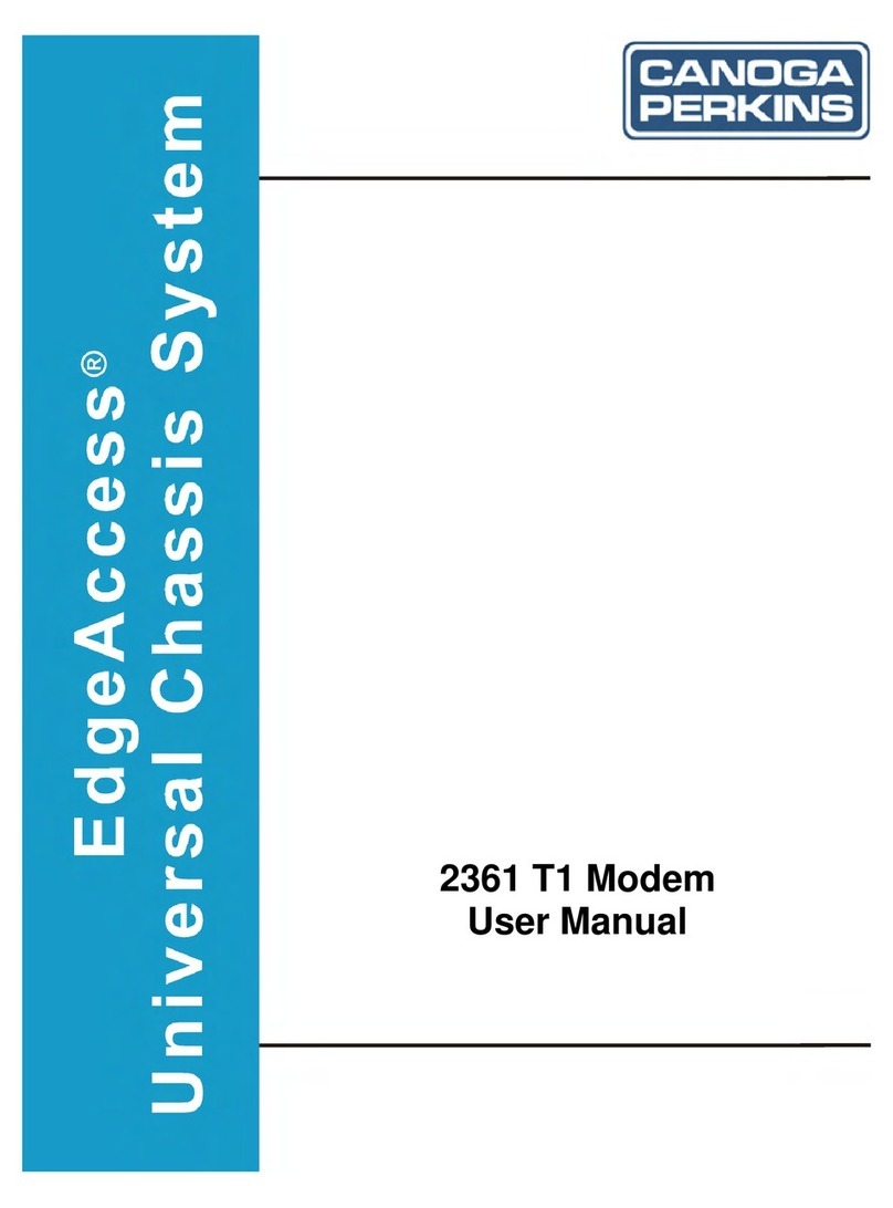 Canoga Perkins EdgeAccess Universal Chassis System 2361 T1 user manual