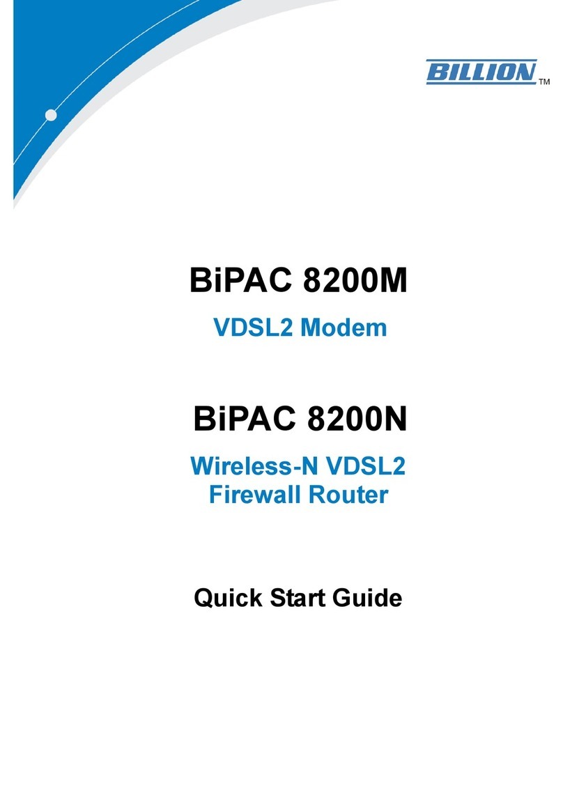 Billion BiPAC 8200N quick start guide