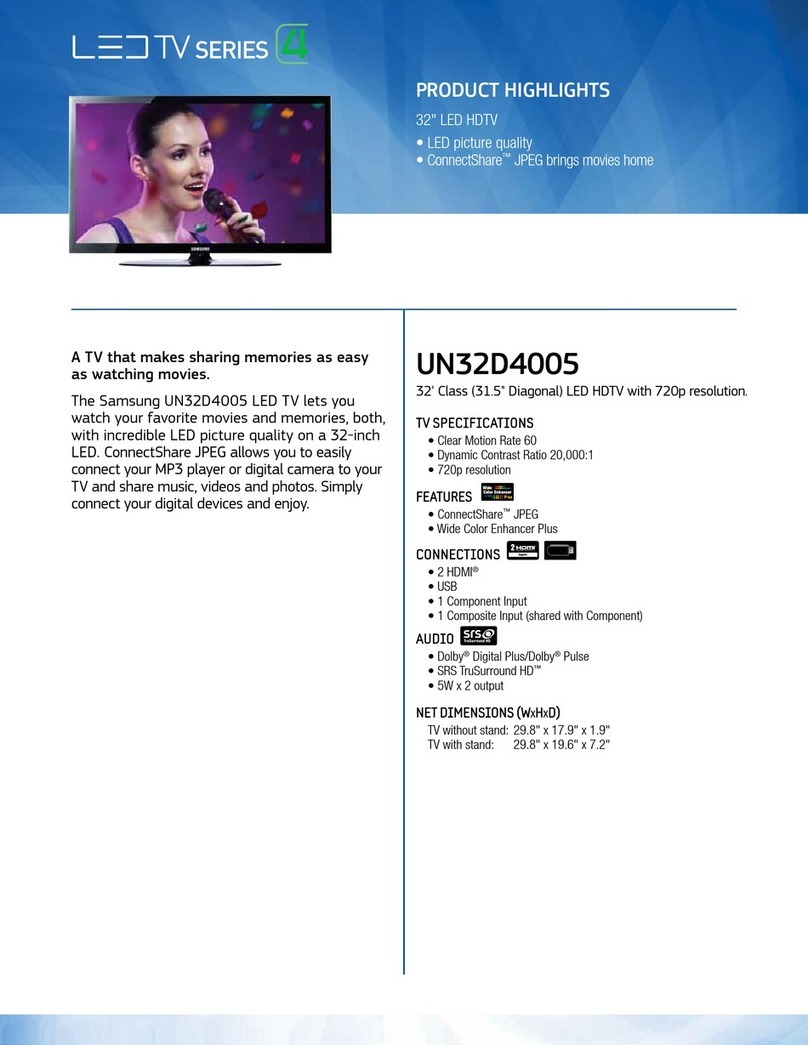 Samsung UN32D4005 User manual